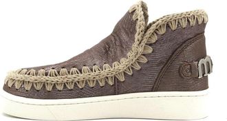 Mou Enkellaars - Dames - Winterlaarzen - Bruin - 40 EU - Leer - Schoenen