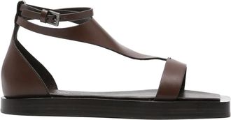 Max Mara Sandali in pelle - Marrone