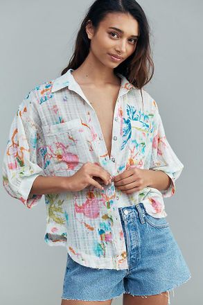 Pilcro 100% Cotton Summer Buttondown Shirt