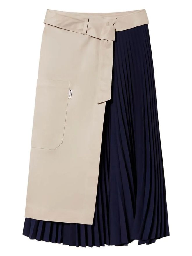 Twinset Les Jupes PlissÃ©es Longue Twin-Set Jupe Portefeuille à