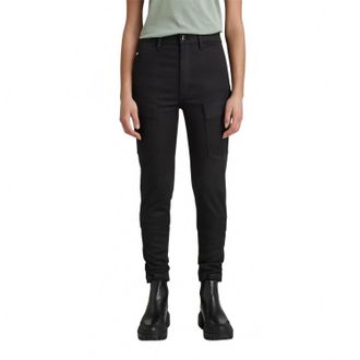 G-Star WomenS Kafey Cargo Ultra-High Skinny Jeans In Black