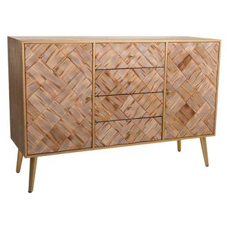 Wanderlust Deco Wanderlust Deco - Aparador De Madera Marr&oacute;n 120x40,5x81