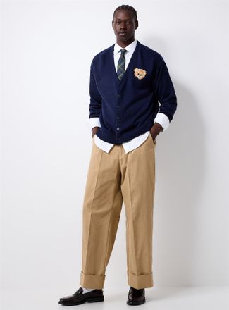 Le 31 Mens Wide-cuff chinos Loose fit Imported from Seoul