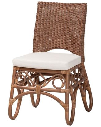 Baxton Studio Rivan Natural Rattan Dining Chair