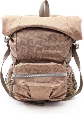 Bottega Veneta Brown Nylon Backpack (Pre-Owned)