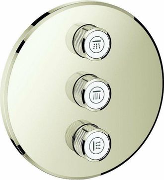GROHE V&aacute;lvula Oculta Triple Smart Control 29122 Fms N&iacute;quel Redondo