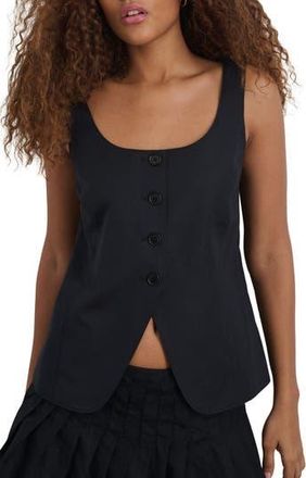 Alex Mill Gabby Linen & Cotton Vest in Black at Nordstrom Rack, Size X-Small