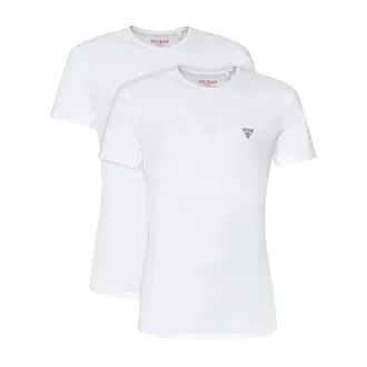 Guess Tops, Heren, Wit, XL, Katoen, Pack van 2 Stretch T-shirts