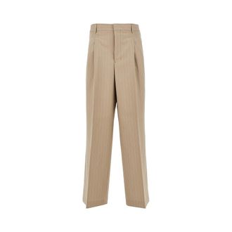 Ami Pinstriped gabardine pants with darts Man 42