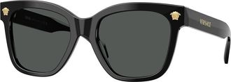 Versace VE4511F Asian Fit GB1/87 Womens Sunglasses Black Size 55