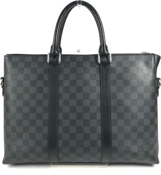 Louis Vuitton Black Damier Graphite Canvas Handbag Tote Bag (Pre-Owned)