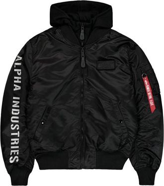 Alpha Industries MA-1 D-Tec Sleeve Embroidery Bomber Jacket