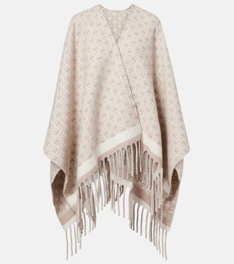 Ferragamo Gancini virgin wool shawl