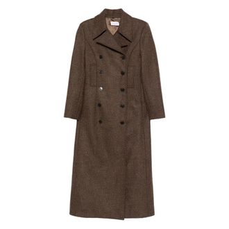 The Nina Studio Double-breasted Check Coat