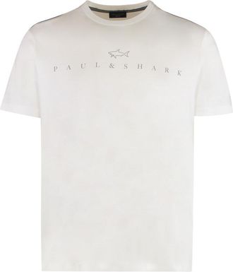 Paul & Shark White Crew Neck T-Shirt
