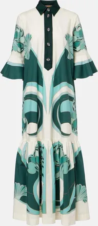 La DoubleJ Vestido camisero Artemis de popel&iacute;n de algod&oacute;n