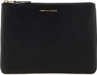 Comme Des Gar&ccedil;ons Klassieke Portemonnee - Dames - Clutches - Zwart - ONE Size - Leer - Tassen