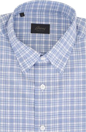Brioni Camicia Ventiquattro a quadri - Blu