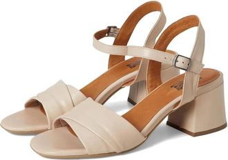 Miz Mooz Womens Miz Mooz Bela Strappy EU 40 Cream Leather Block Heel Sandals VER763
