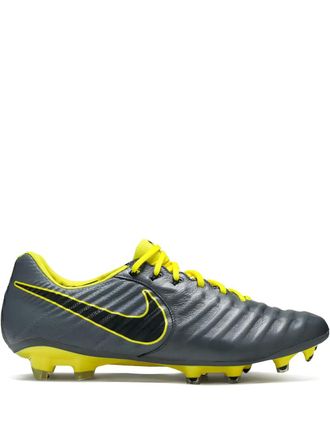 Nike Tiempo Lgend 7 Elite cleats - men - Rubber/Calf Leather/Fabric - 4.5 - Grey
