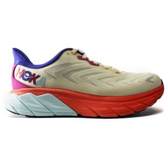 Hoka One One Hoka Arahi 6 Textile Mens Lace Up Trainers - Short Bread Fiesta - Size:UK 10.5