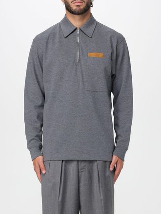 Bottega Veneta Polo in cotone con toppa intrecciata Bottega Veneta