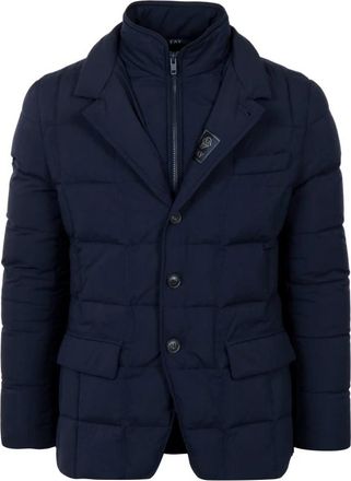 Fay Double-front Gewatteerd Jack - Heren - Gewatteerde jassen - Grijs - 2XL - Jassen
