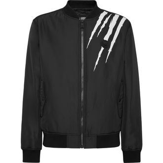 Plein Sport Bomber Scratch Men in Black at Nordstrom, Size Xxx-Large Eu