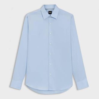 HUGO BOSS Joe-Kent Cotton Poplin Regular-Fit Shirt, Brand Size 38 (Neck Size 15)