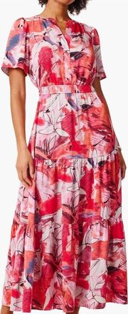 Nic+Zoe Selah Scribble Bouquet Daydream Dress In Multi