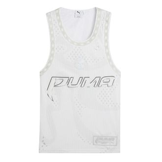 Puma Dames Mesh Prestaties Basketbalsjersey (Puma Wit)