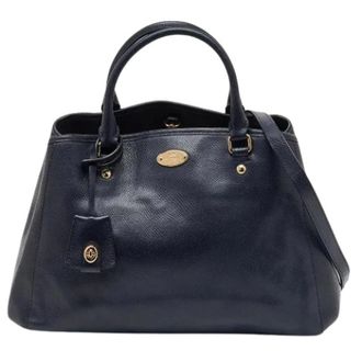 Coach Pre-owned Handbags, female, Blue, Size: ONE SIZE Pre-owned Margot Carryall Satchel