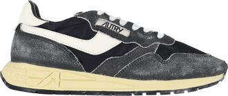 Autry Black/Dark Grey Vintage Suede Sneakers