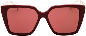 Gucci GG1967S Sunglasses - Burgundy