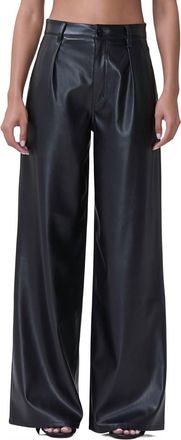 AFRM Vegan Leather Trouser In Black