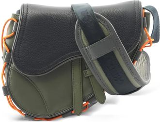 Dior x sacai 2010s Saddle messengertas - Groen