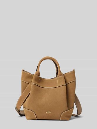 Abro Abro Handtasche aus echtem Leder Modell ESSENTIAL in Hellbraun, Gr&ouml;&szlig;e 1