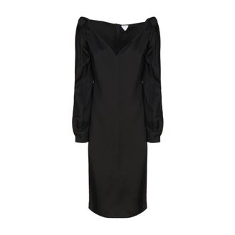 Bottega Veneta Dresses Black - female - Bottega Veneta - Midi Dresses - Black - 2XS - Dresses