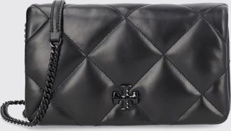 Tory Burch Borsa mini Kira in pelle matelass&eacute; con logo Doppia T e tracolla a catena