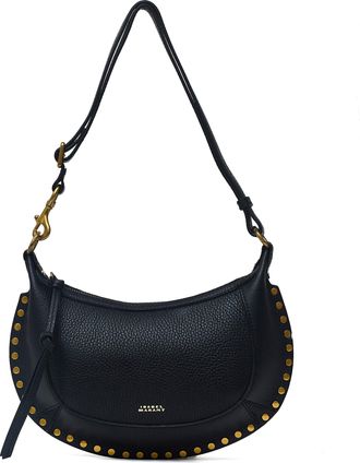 Isabel Marant Crescent-Shaped Moon Grain Leather Shoulder Bag