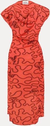 Vivienne Westwood Ionian Dress Dyed Tana Lawn Poppy-red-wiggle 42 Women
