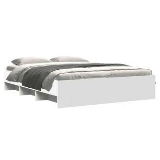 Berkfield Home Durable Bed Frame without Mattress White 160x200 cm Engineered Wood