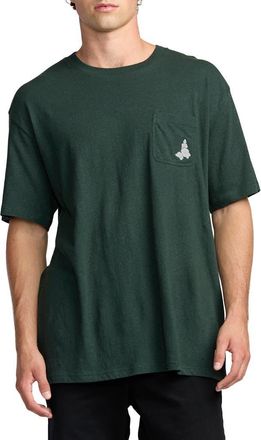 Billabong Austin Garage Cotton & Hemp T-Shirt in Green at Nordstrom, Size Xx-Large