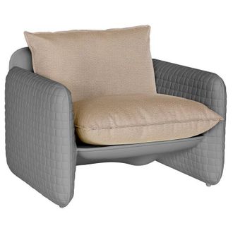 Slide Mara Grigio tortora - River blu originale slide di design per giardino esterno interno colorata moderna polietilene made in Italy sedia seduta