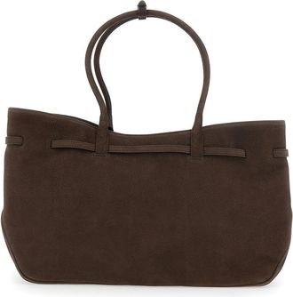 Margesherwood Womens Shoulder Bag Grandma Used Brown Leather Cow