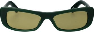 Jacquemus Capri Zonnebril - Dames - Zonnebrillen - Groen - 55 MM - Accessoires