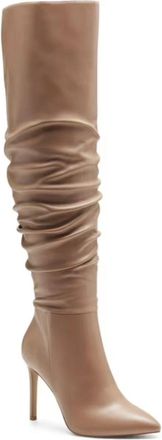 Inc International Concepts Iyonna Boots Womens Beige Over the Knee LION365