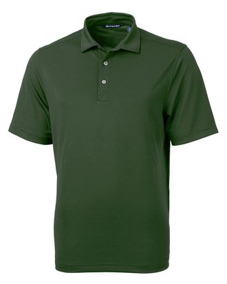 Cutter & Buck Mens Short Sleeve Virtue Eco Pique Recycled Polo Shirt, Hunter, XXXL