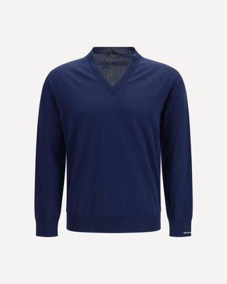 Prada Cotton V-neck Sweater Male 48