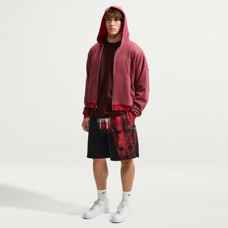 Nike Chicago Bulls Standard Issue Nike Mens Fleece Basketball Shorts in Black | IO9100-010